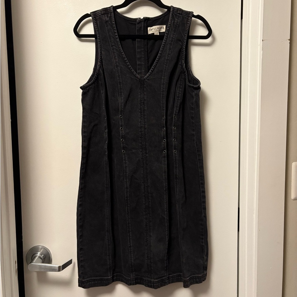 Idyllwind Charcoal Denim Mini Dress